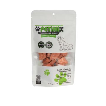 Petimix Freeze Dry Dana Yürek 40 gr Barf Köpek Ödül Maması