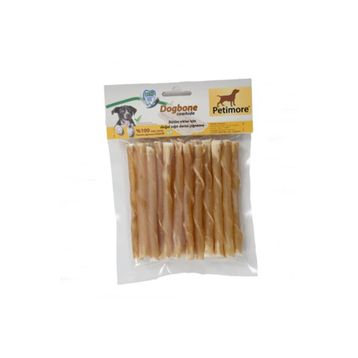 Petimore 25 Adet M-l Burgu Naturel Çubuk Eco Köpek Ödülü Çiğneme ve Ödül Kemiği