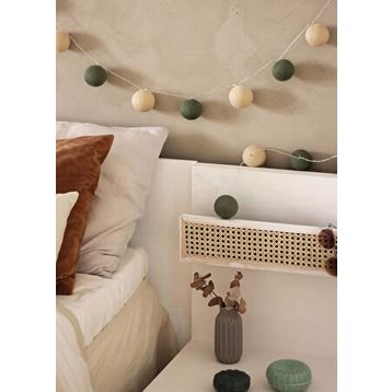 Petite Forest Green Işıklı Top Aydınlatma