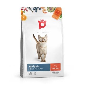 Petlebi Somonlu Yetişkin 10 kg Kedi Maması