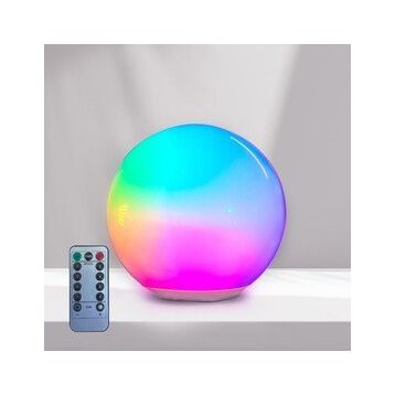 Petrix Kumandalı Küre RGB Beyaz Gece Lambası