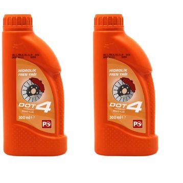 Petrol Ofisi Dot 4 500 ml 2'li Hidrolik Fren Yağı