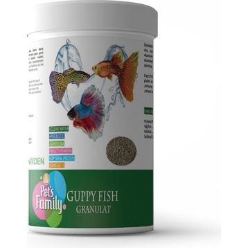Pets Family Guppy Fish Granulat 250 ml 110 gr Balık Yemi