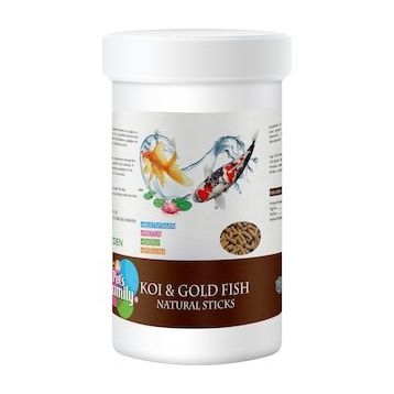 Pets Family Koi ve Gold Fish Natural Stıcks 100 gr Balık Yemi