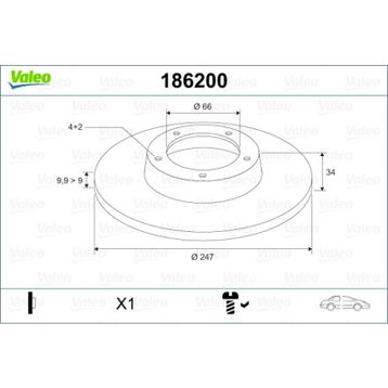 Peugeot 106 1997/2001 1.6İ 247x21x66x34 Havalı Ön Fren Diski