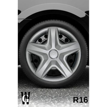Peugeot 107 16 inç 4 Adet Gri G105 Jant Kapağı