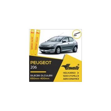 Peugeot 206 2000-2014 Silecek Takımı