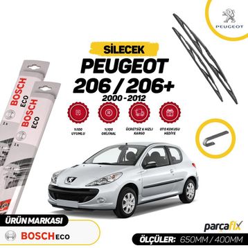 Peugeot 206, 206+ Bosch Eco 2000-2012 Silecek Takımı
