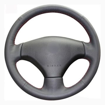 Peugeot 206 Araca Özel Dikişli Deri Direksiyon Kılıfı