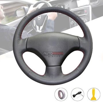 Peugeot 206 Araca Özel Dikişli Deri Direksiyon Kılıfı