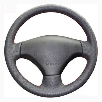 Peugeot 206 Araca Özel Dikişli Deri Direksiyon Kılıfı