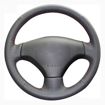 Peugeot 206 Araca Özel Dikişli Deri Direksiyon Kılıfı