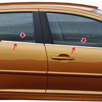 Peugeot 207 4 Parça Krom Cam Çıtası