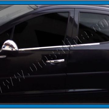 Peugeot 207 4 Parça Krom Cam Çıtası