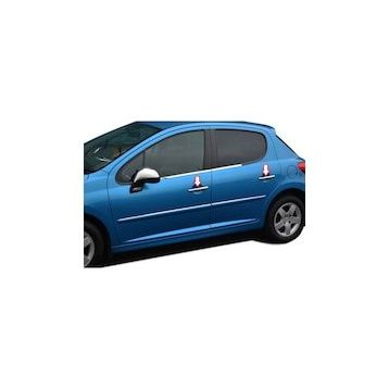 Peugeot 207 Paslanmaz Çelik 2006 Üzeri 4 Kapı Krom Kapı Kolu