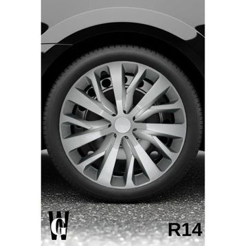 Peugeot 208 14 inç Gri G114 4 Adet Jant Kapağı