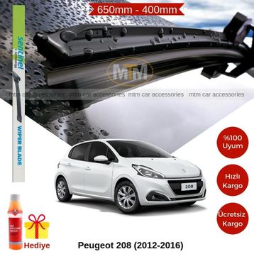 Peugeot 208 2012-2016 Silecek Takımı