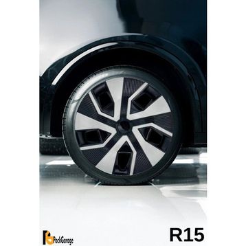 Peugeot 306 15 inç Siyah Gri C113 4 Adet Jant Kapağı