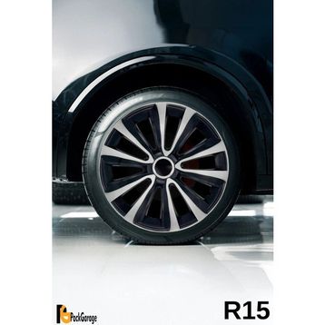 Peugeot 307 15 inç Siyah Gri C121 4 Adet Jant Kapağı