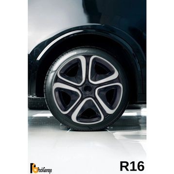 Peugeot 307 16 inç 4 Adet Siyah Gri C103 Jant Kapağı