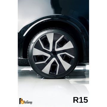 Peugeot 308 15 inç Siyah Gri C113 4 Adet Jant Kapağı