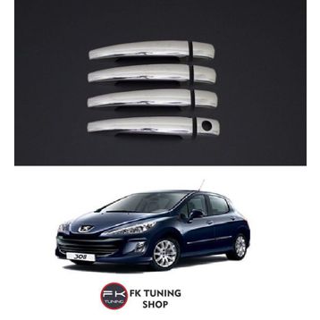 Peugeot 308 Paslanmaz Celik 2007 2013 4 Kapı Krom Kapı Kolu