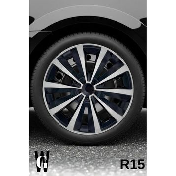 Peugeot 309 15 inç Siyah Gri C106 Jant Kapağı Takım