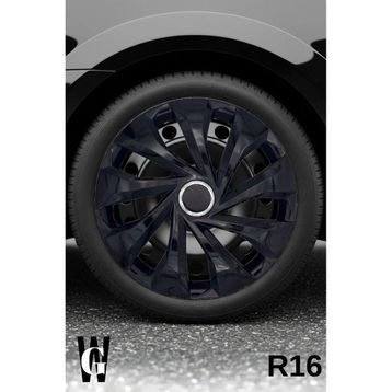 Peugeot 309 16 inç 4 Adet Siyah S122 Jant Kapağı