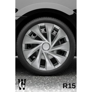 Peugeot 406 15 inç 4 Adet Gri G121 Jant Kapağı