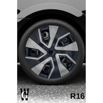 Peugeot 406 16 inç 4 Adet Siyah Füme C114 Jant Kapağı