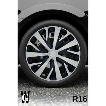 Peugeot 407 16 inç Siyah Gri C112 4 Adet Jant Kapağı