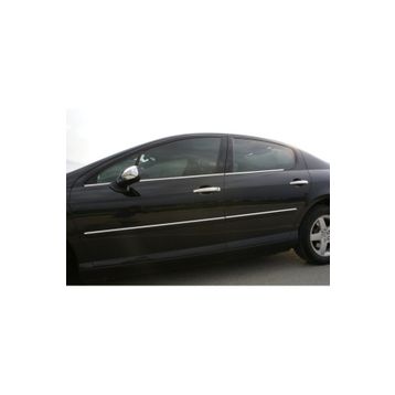 Peugeot 407 2004-2010 4 Parça Krom Cam Çıtası