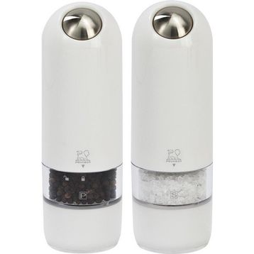 Peugeot Alaska Pilli 16 cm Beyaz Karabiber ve Tuz Değirmen Seti