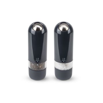 Peugeot Alaska Siyah 17 cm Quartz Karabiber Tuz Değirmeni