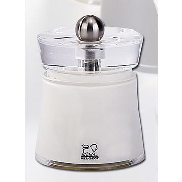 Peugeot Bali Acrylic 8 cm Beyaz Tuz Değirmeni