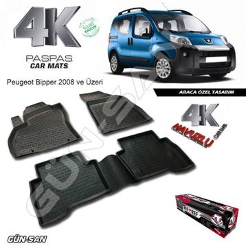 Peugeot Bipper 2008 Havuzlu Paspas