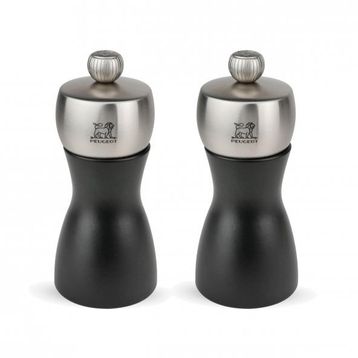 Peugeot Fidji 12 cm Mat Siyah Karabiber ve Tuz Değirmen Seti