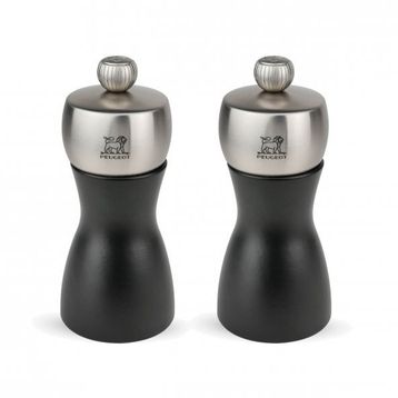 Peugeot Fidji 12 cm Mat Siyah Karabiber ve Tuz Değirmen Seti