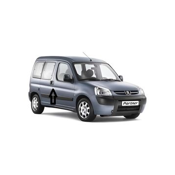 Peugeot Partner 1996 2008 Paslanmaz Çelik 4 Kapı Krom Kapı Kolu