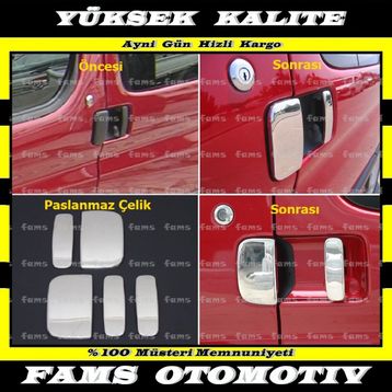 Peugeot Partner 5 Kapı 1996 2008 Krom Kapı Kolu