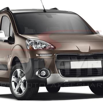 Peugeot Partner Tepee Abs 2008-2011 2 Prç Krom Ayna Kapağı