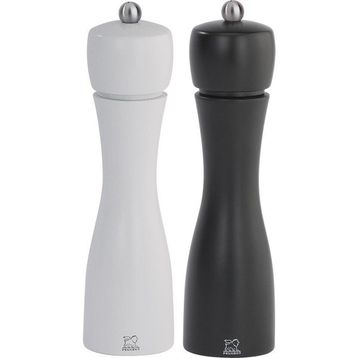 Peugeot Tahiti 20 cm Siyah Beyaz Tuz Ve Karabiber Değirmen Seti