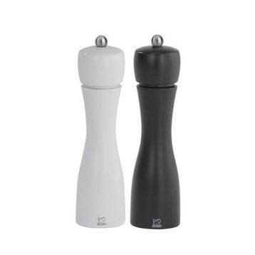 Peugeot Tahiti 20 cm Siyah Beyaz Tuz Ve Karabiber Değirmen Seti