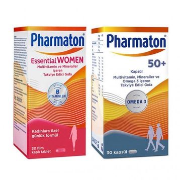 Pharmaton Essential Women 30 Kapsül + 50 Plus 30 Kapsül