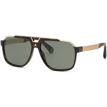 Philipp Plein SPP046V 0722 Kahverengi Erkek Güneş Gözlüğü