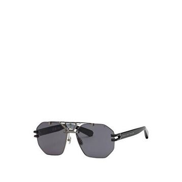 Philipp Plein SPP077V 0K59 Gümüş Erkek Güneş Gözlüğü