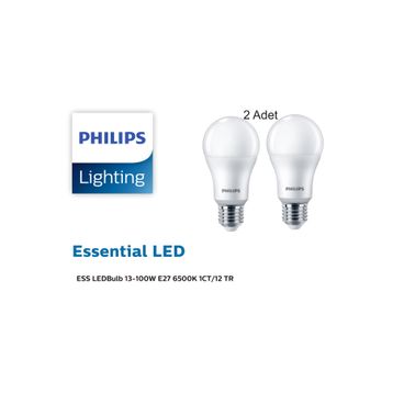 Philips 13-100W E27 2700 K Essential Led Ampul