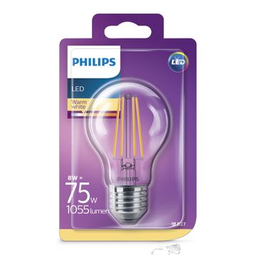 Philips A60 E27 75W Non-Dim 2700K LED Classic Ampul