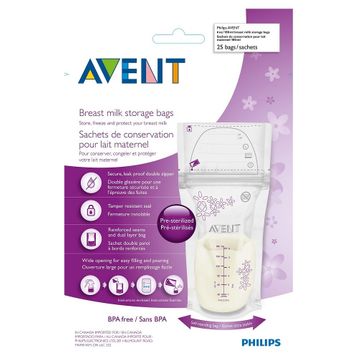 Philips Avent Anne Sütü 25'Li Saklama Poşeti