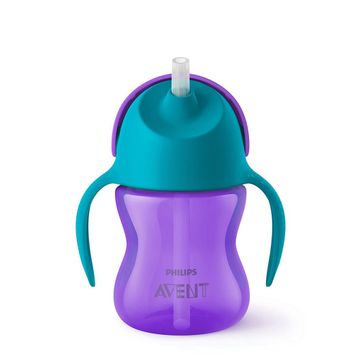 Philips Avent Desenli 200 ml Mor Pipetli Bardak